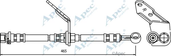 APEC BRAKING Тормозной шланг HOS3549